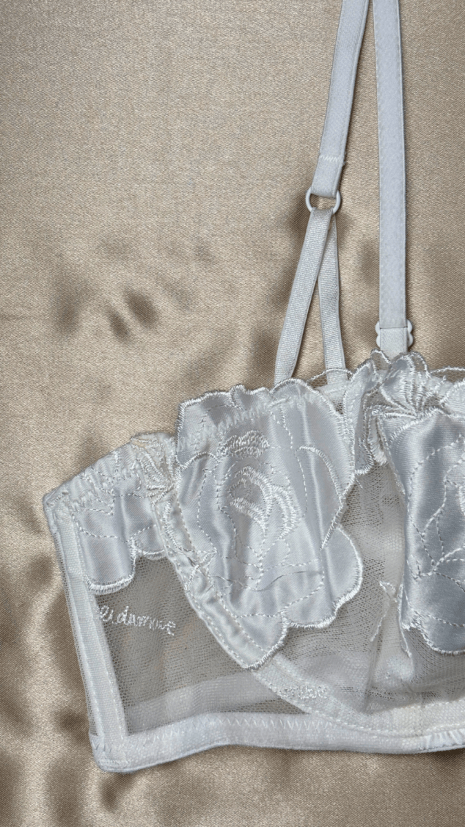 Joy White Bra - TRÈS FOU OR SOMETHING