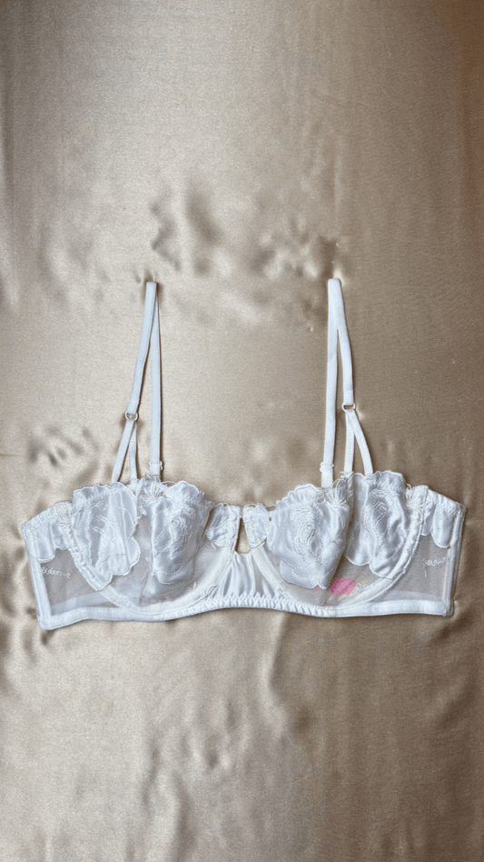 Joy White Bra - TRÈS FOU OR SOMETHING