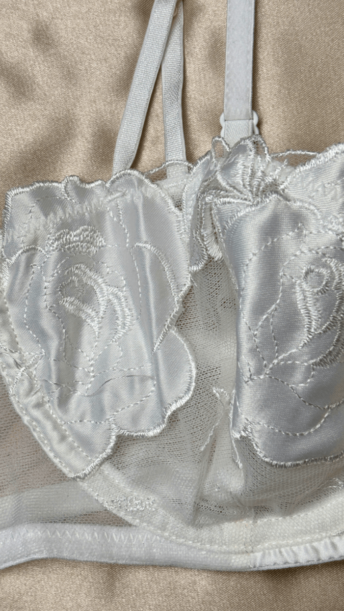 Joy White Bra - TRÈS FOU OR SOMETHING