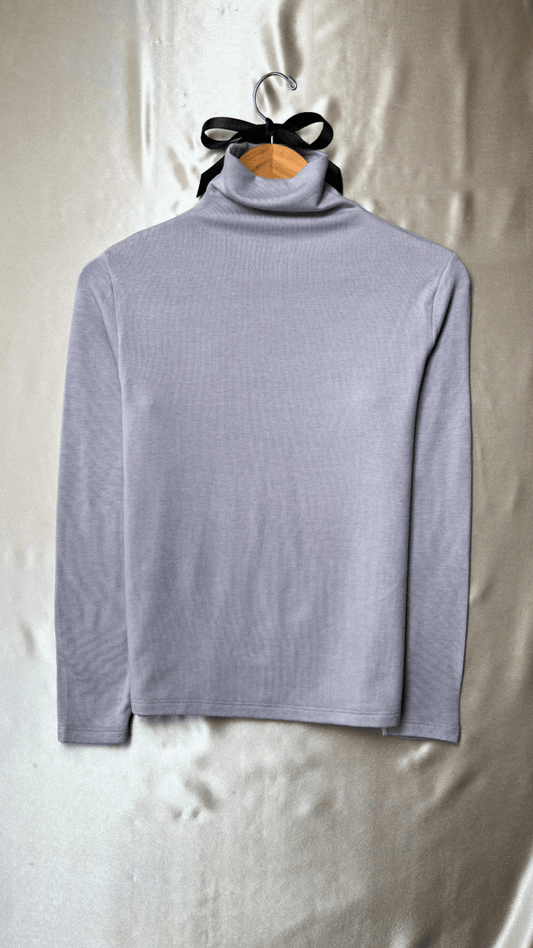 KeepWarm Long Sleeve Gray Turtleneck Top - TRÈS FOU OR SOMETHING