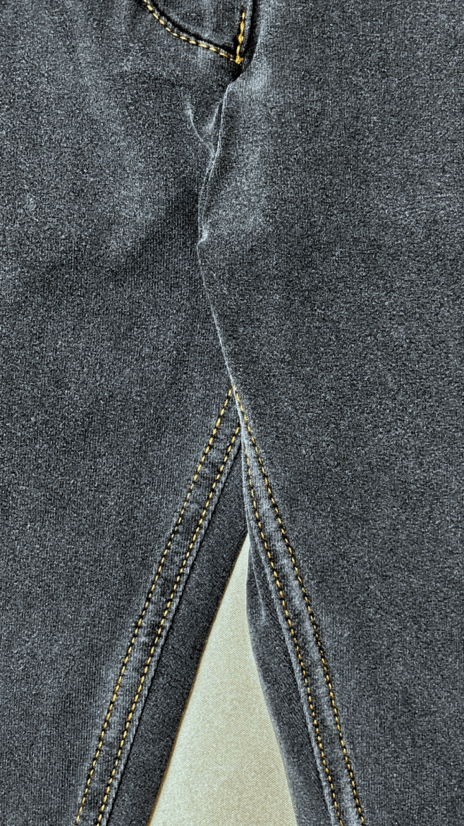 Low Rise Stay Up Butt Enhancer Gray Jeggings - TRÈS FOU OR SOMETHING