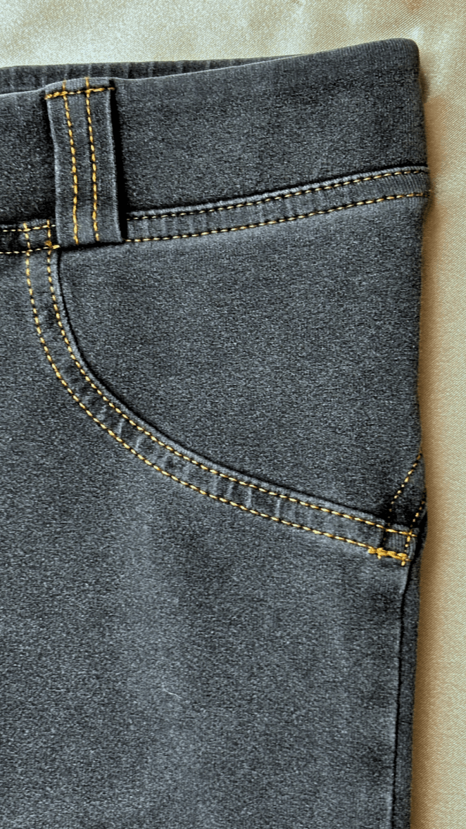 Low Rise Stay Up Butt Enhancer Gray Jeggings - TRÈS FOU OR SOMETHING