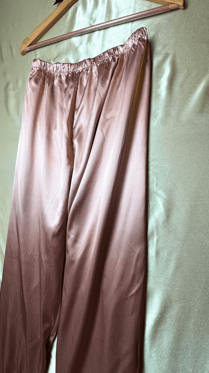 Luxurious Satin Pink Pajama Trouser - TRÈS FOU OR SOMETHING