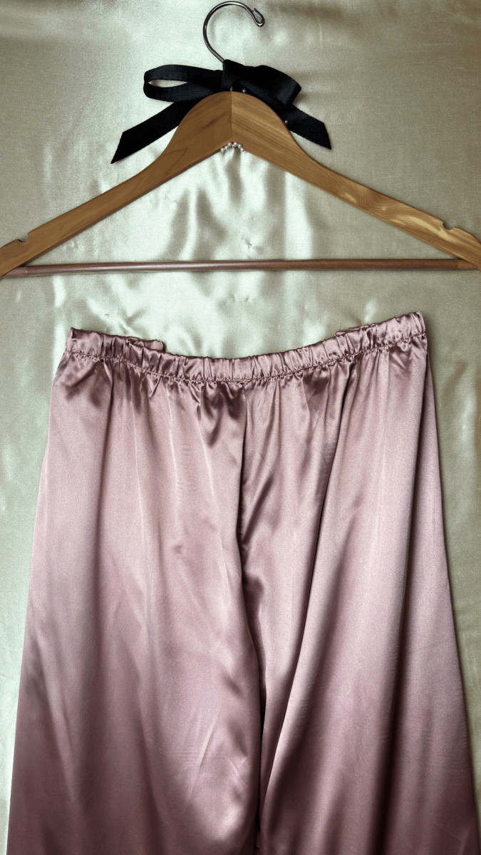 Luxurious Satin Pink Pajama Trouser - TRÈS FOU OR SOMETHING