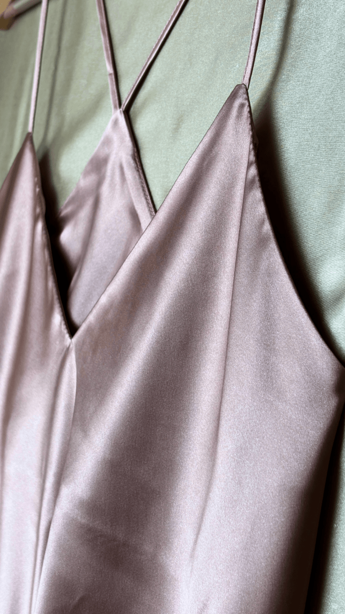 Luxury Satin Pink Pajama Tank - TRÈS FOU OR SOMETHING