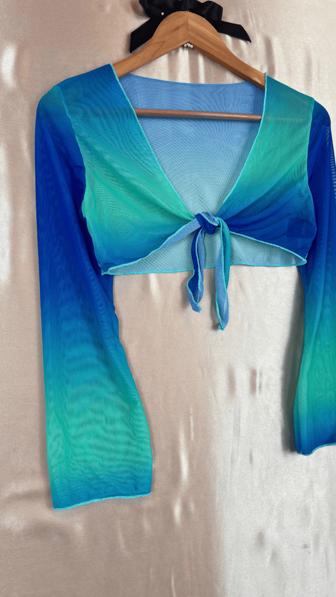 Mediterranean Blues Cover Up Top - TRÈS FOU OR SOMETHING