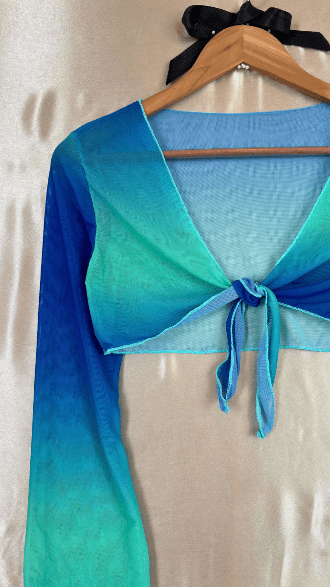 Mediterranean Blues Cover Up Top - TRÈS FOU OR SOMETHING