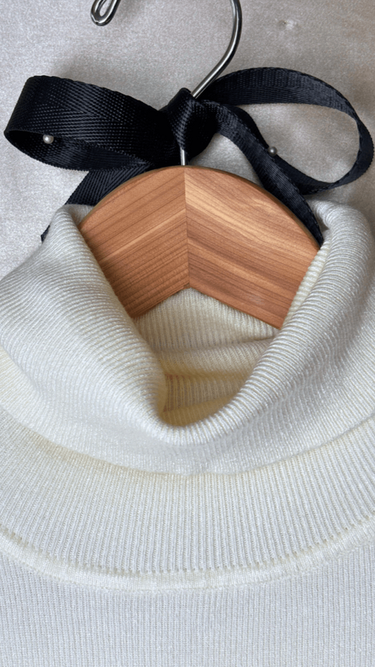 Mermaid Turtleneck Cream Dress - TRÈS FOU OR SOMETHING