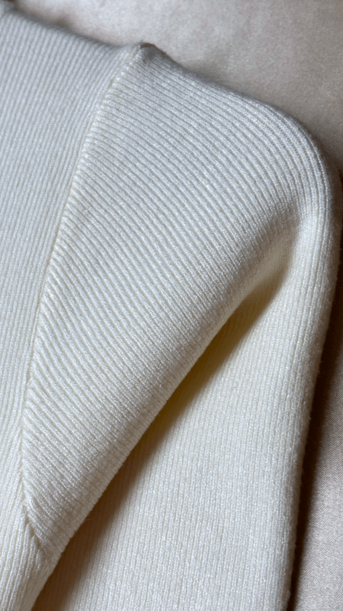 Mermaid Turtleneck Cream Dress - TRÈS FOU OR SOMETHING