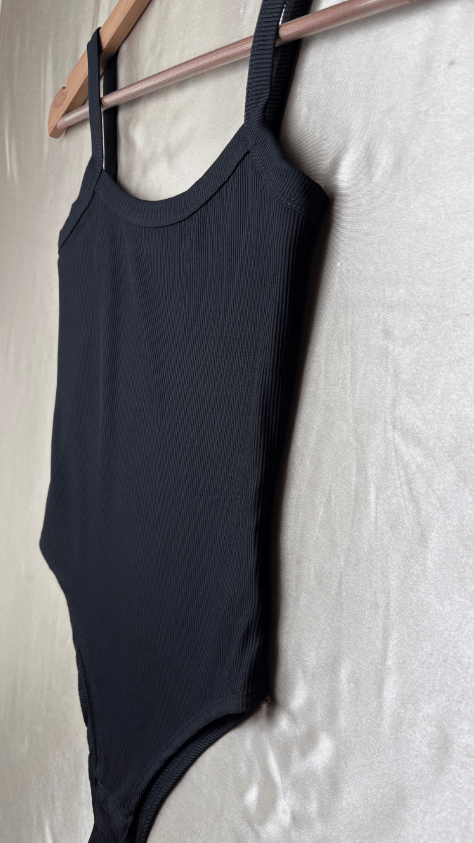 Minimal Black Tank Bodysuit - TRÈS FOU OR SOMETHING