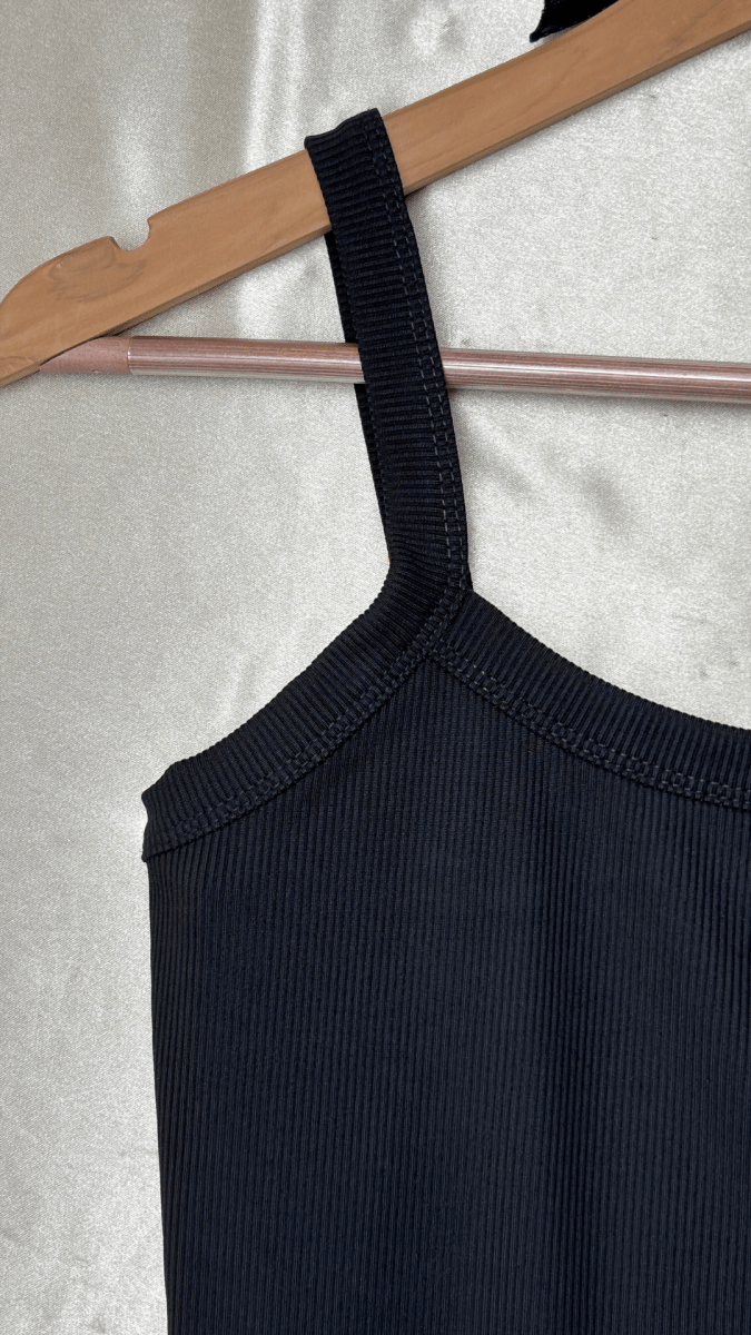 Minimal Black Tank Bodysuit - TRÈS FOU OR SOMETHING