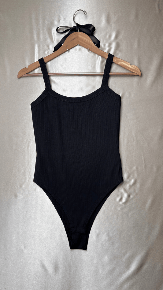 Minimal Black Tank Bodysuit - TRÈS FOU OR SOMETHING