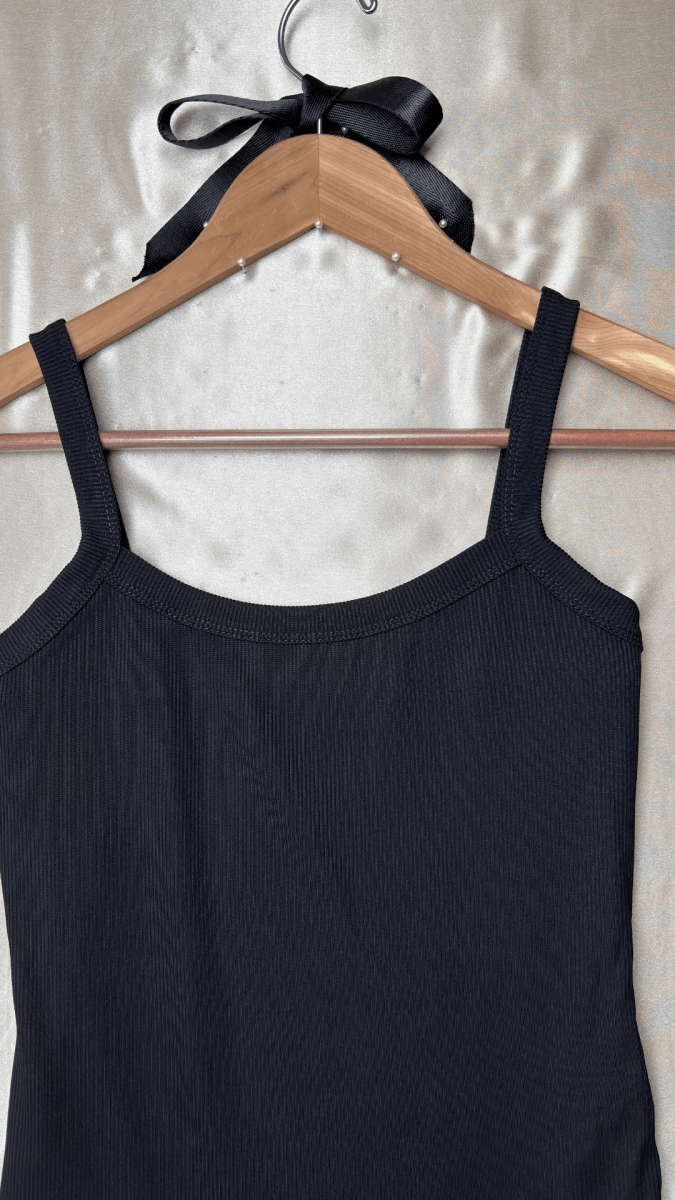 Minimal Black Tank Bodysuit - TRÈS FOU OR SOMETHING