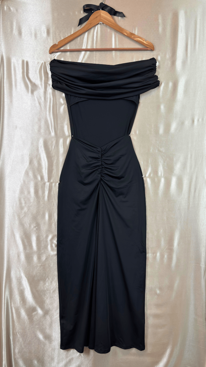 Off The Shoulders Backless Dress - TRÈS FOU OR SOMETHING