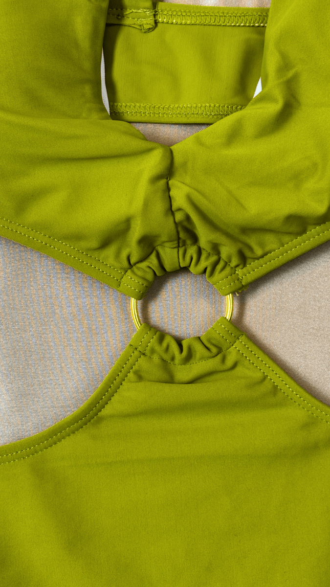 Olive You One Piece Swim Suit - TRÈS FOU OR SOMETHING