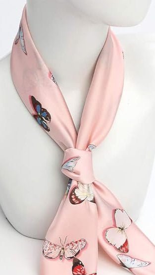 Pink Butterflies Scarf - TRÈS FOU OR SOMETHING