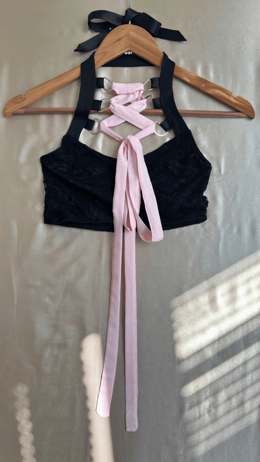 Pink Ribbon Tease Top - TRÈS FOU OR SOMETHING