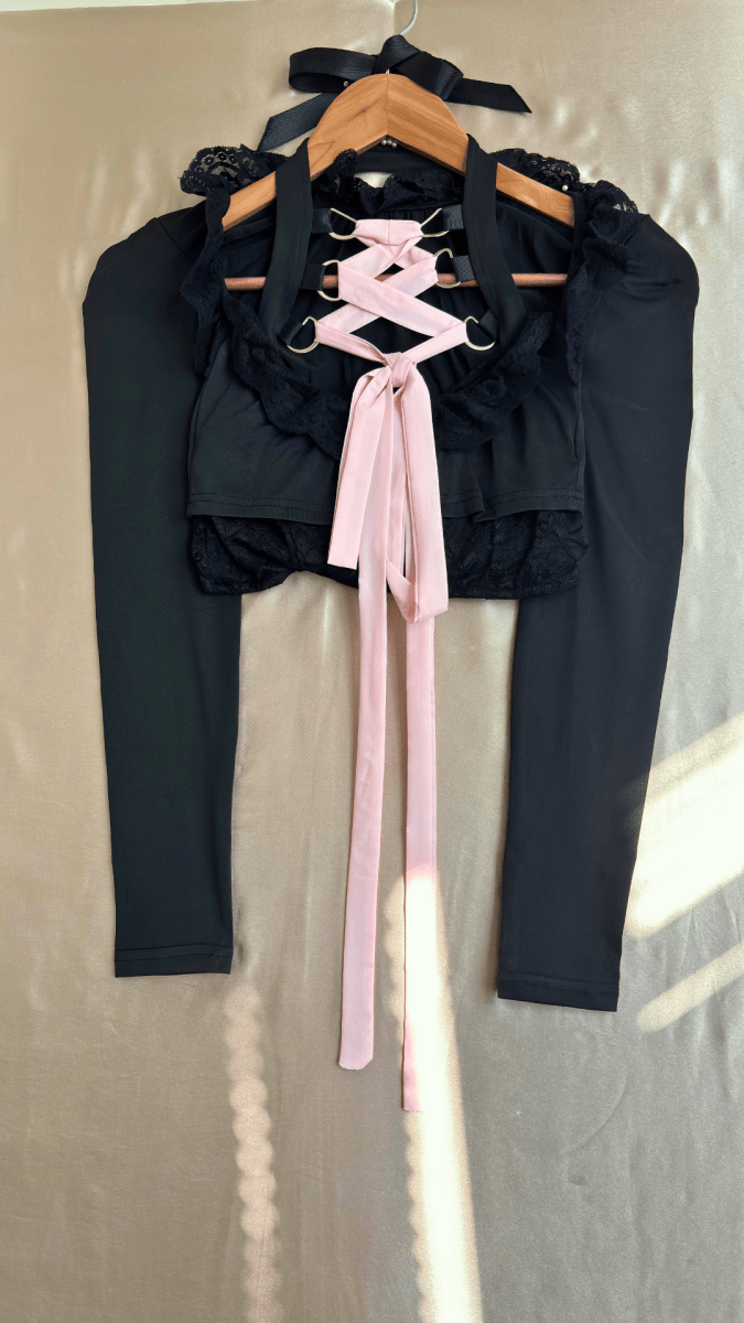 Pink Ribbon Tease Top - TRÈS FOU OR SOMETHING