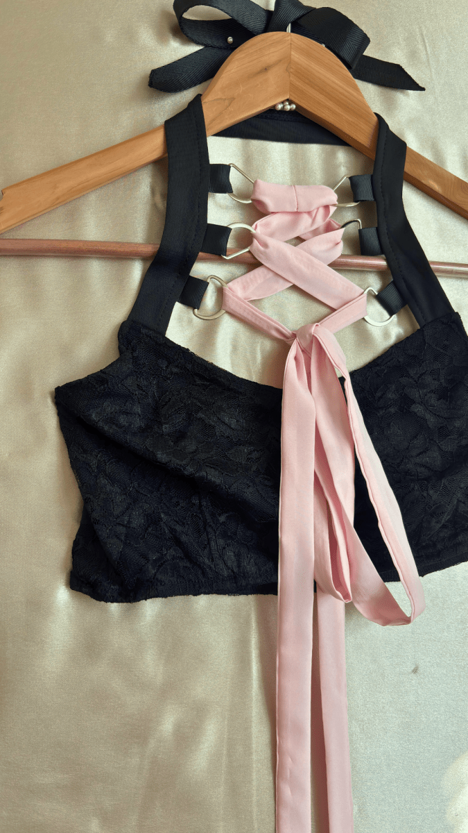 Pink Ribbon Tease Top - TRÈS FOU OR SOMETHING