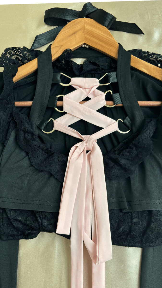 Pink Ribbon Tease Top - TRÈS FOU OR SOMETHING