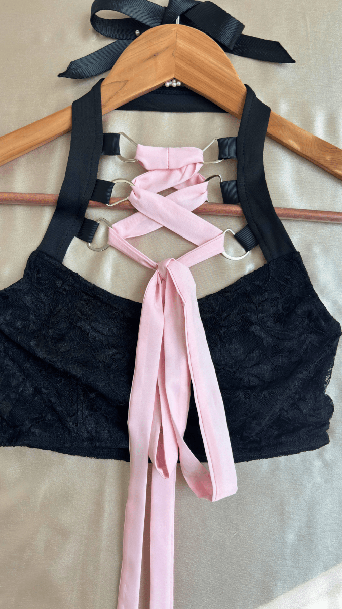 Pink Ribbon Tease Top - TRÈS FOU OR SOMETHING