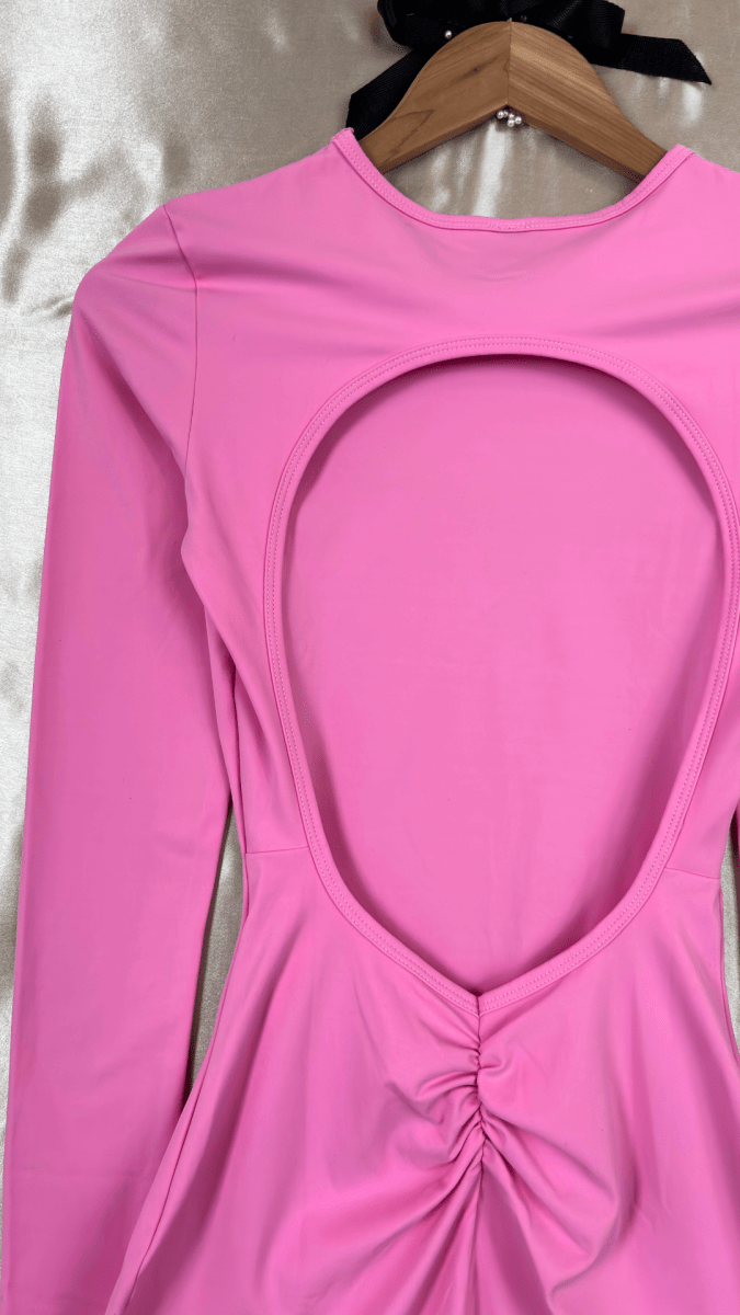 Pink Teardrop Open Back Dress - TRÈS FOU OR SOMETHING
