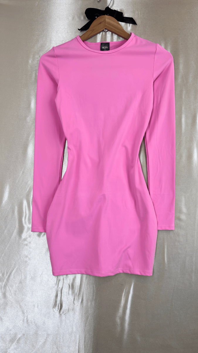 Pink Teardrop Open Back Dress - TRÈS FOU OR SOMETHING