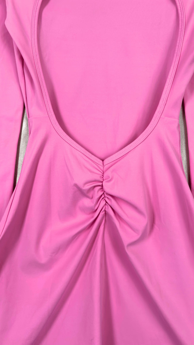 Pink Teardrop Open Back Dress - TRÈS FOU OR SOMETHING
