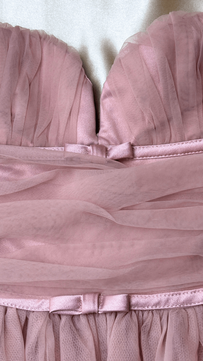 Pink Tulle n Bows Dress - TRÈS FOU OR SOMETHING