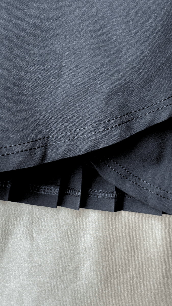 Pleated Athleisure Black Skirt - TRÈS FOU OR SOMETHING