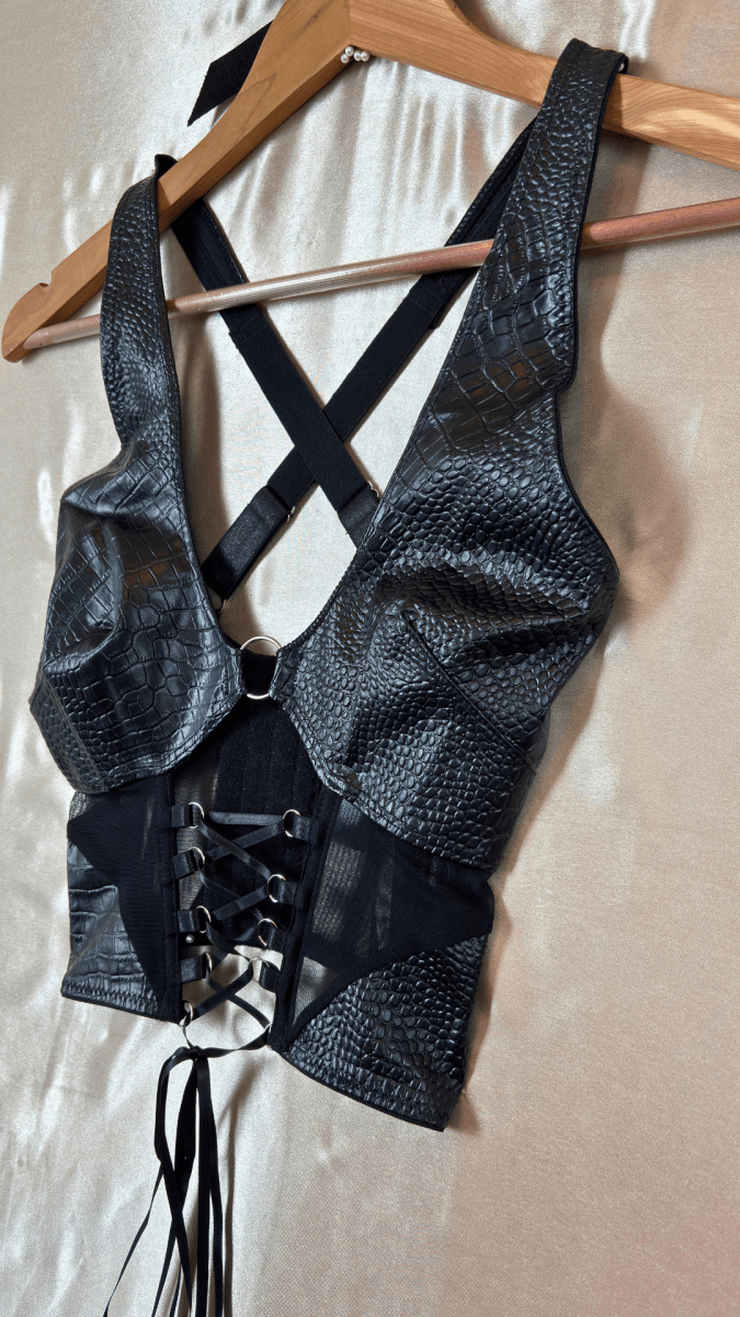Pleather Tease Top - TRÈS FOU OR SOMETHING