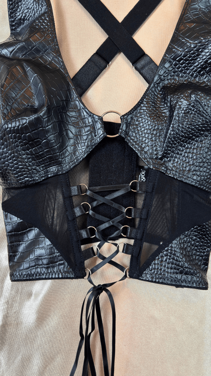 Pleather Tease Top - TRÈS FOU OR SOMETHING