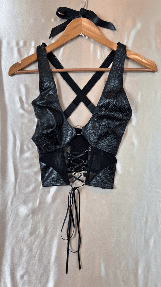 Pleather Tease Top - TRÈS FOU OR SOMETHING