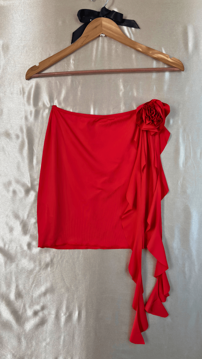 Pom Pom Ruffle Skirt - TRÈS FOU OR SOMETHING