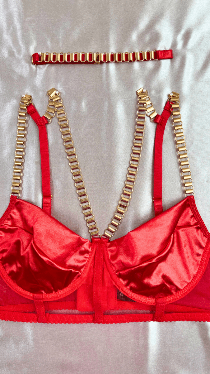 Roses are Red and Chains Bra - TRÈS FOU OR SOMETHING