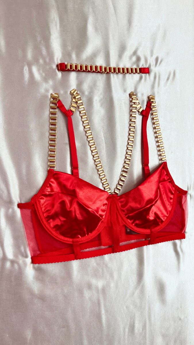 Roses are Red and Chains Bra - TRÈS FOU OR SOMETHING