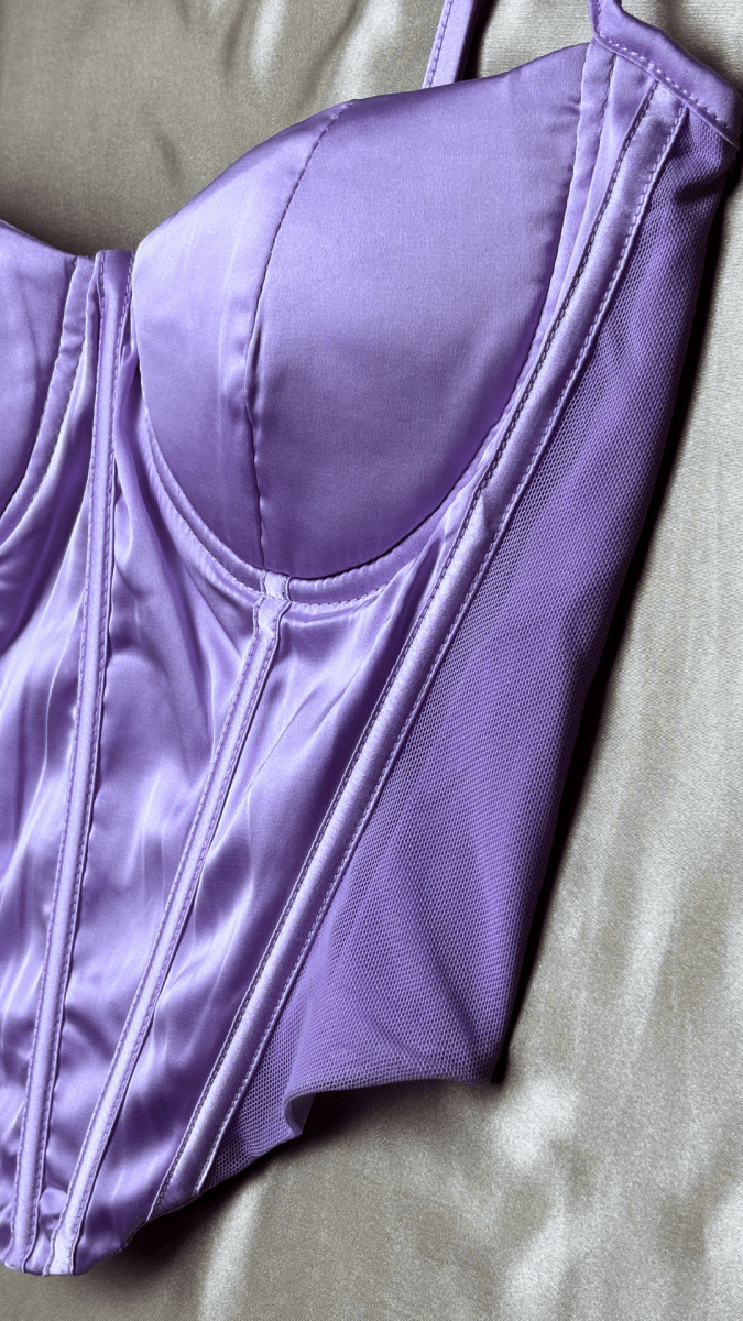 Satin Boning Top - TRÈS FOU OR SOMETHING