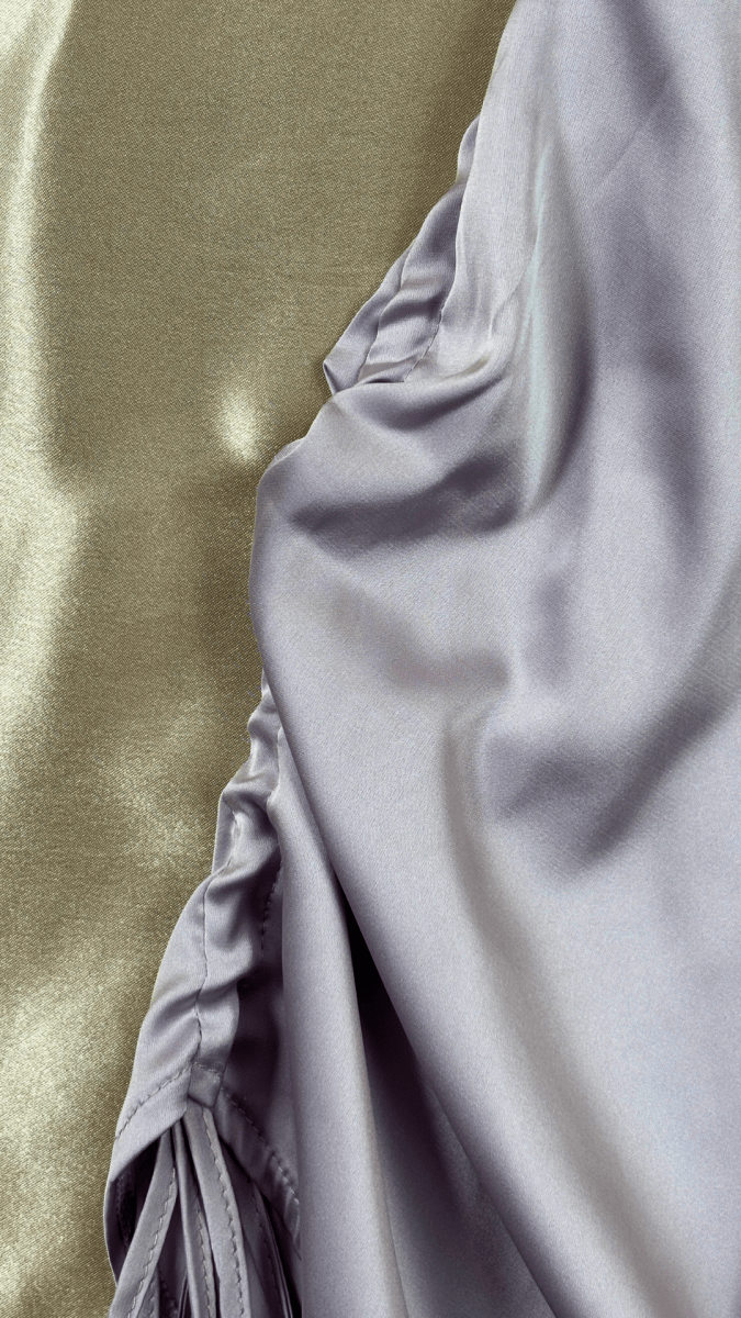 Satin Criss Cross Back Dress - TRÈS FOU OR SOMETHING