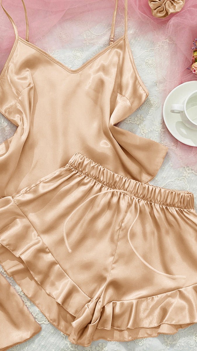 Satin Pajama Shorts - TRÈS FOU OR SOMETHING