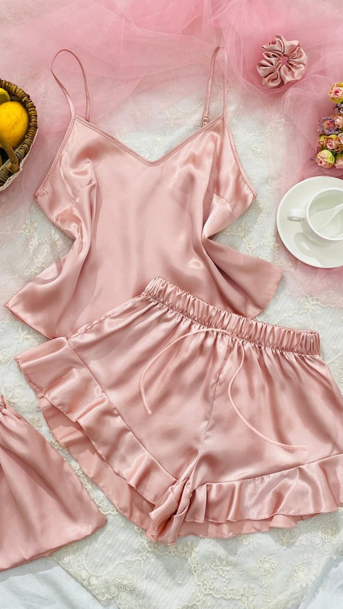 Satin Pajama Shorts - TRÈS FOU OR SOMETHING