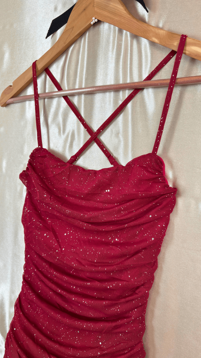 Sparkle Backless Mini Dress - TRÈS FOU OR SOMETHING
