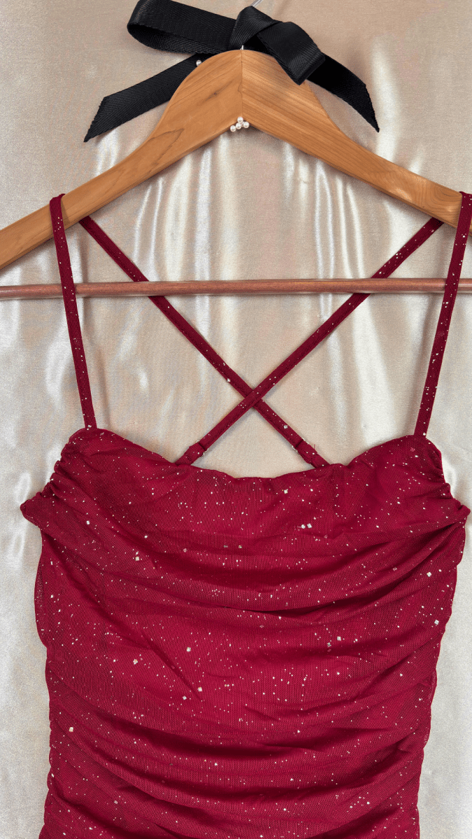 Sparkle Backless Mini Dress - TRÈS FOU OR SOMETHING