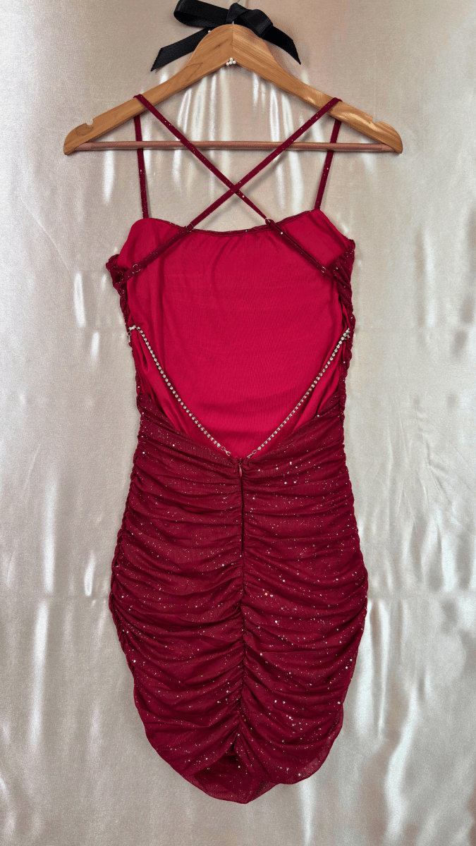 Sparkle Backless Mini Dress - TRÈS FOU OR SOMETHING
