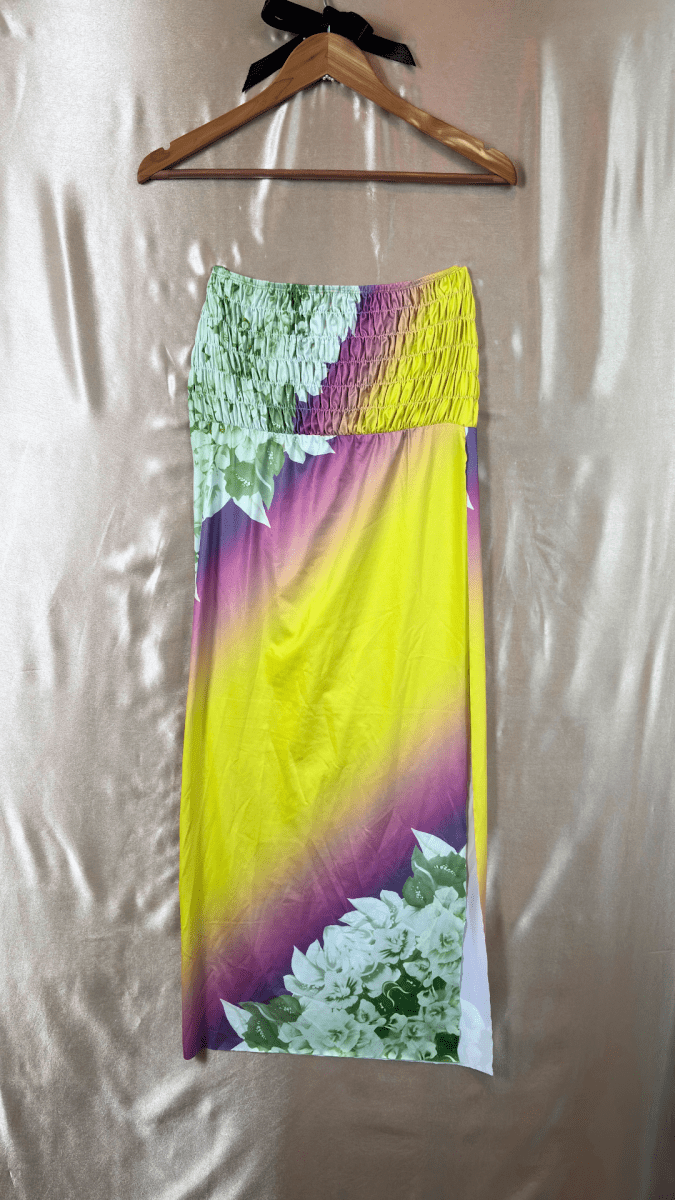 Tropical Sunset High Slit Skirt - TRÈS FOU OR SOMETHING