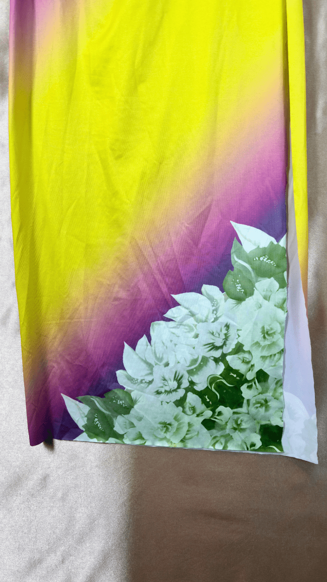 Tropical Sunset High Slit Skirt - TRÈS FOU OR SOMETHING