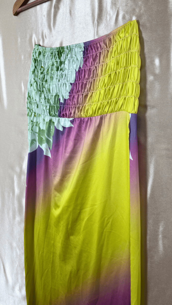 Tropical Sunset High Slit Skirt - TRÈS FOU OR SOMETHING