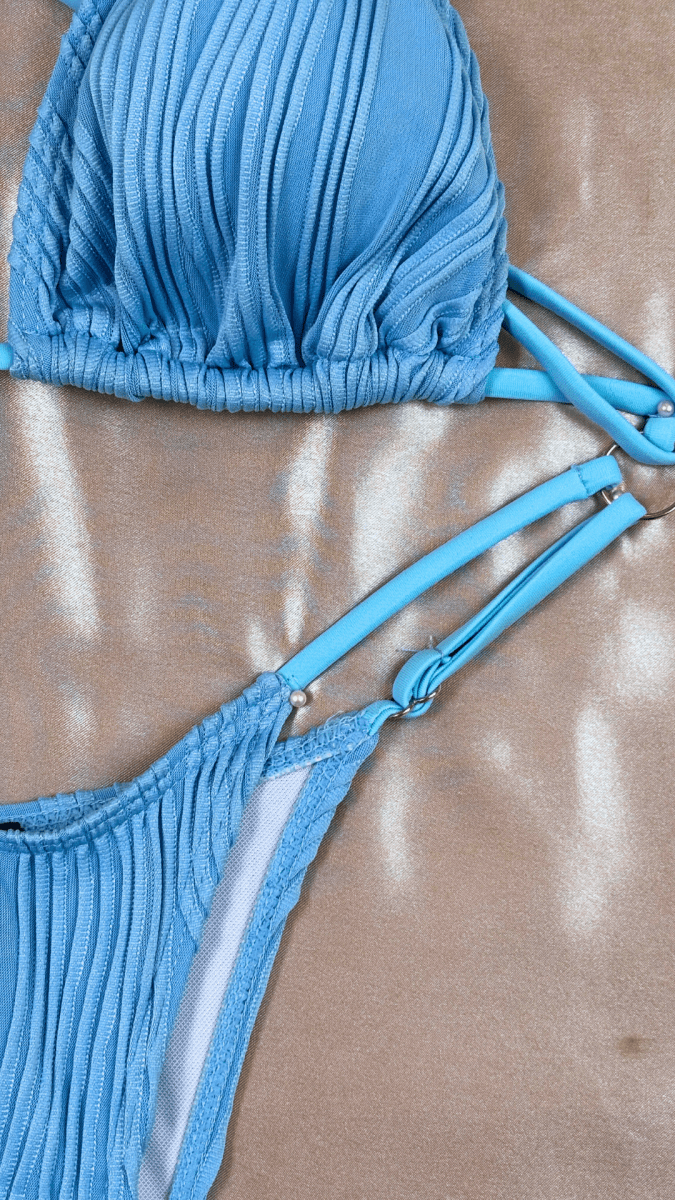 True Blue One Piece Swim Suit - TRÈS FOU OR SOMETHING