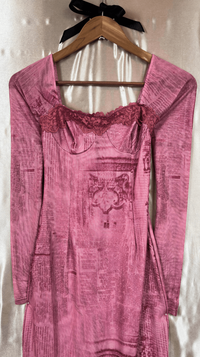 Velvety Articles Dress - TRÈS FOU OR SOMETHING
