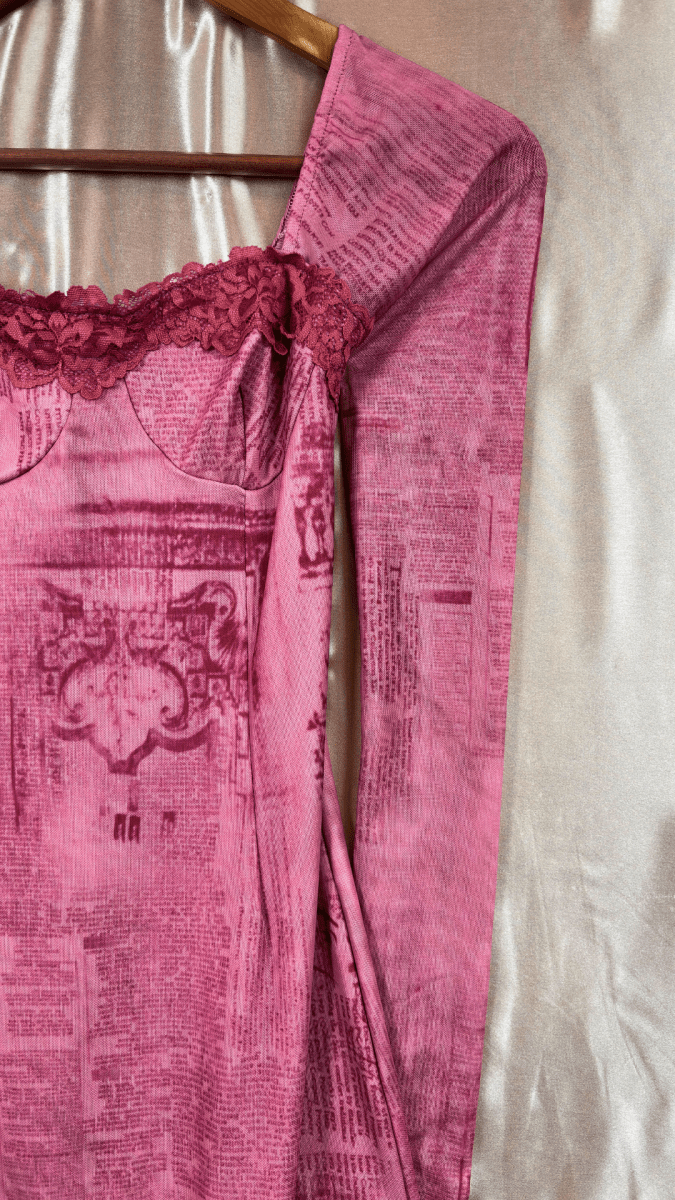 Velvety Articles Dress - TRÈS FOU OR SOMETHING