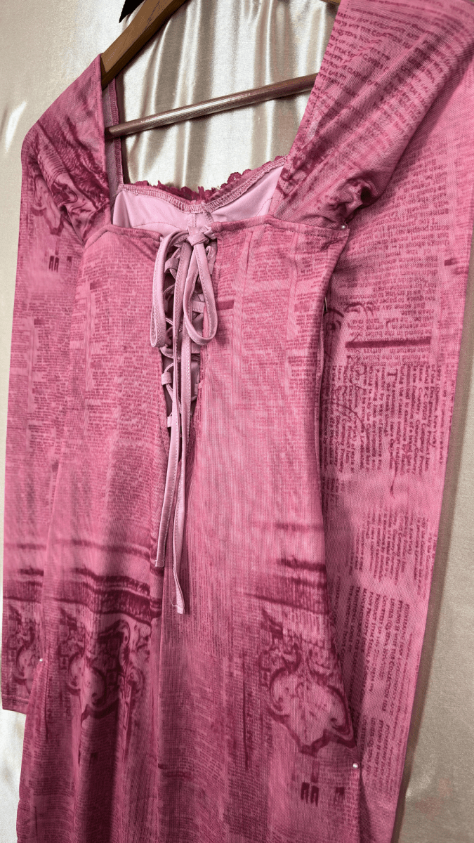 Velvety Articles Dress - TRÈS FOU OR SOMETHING